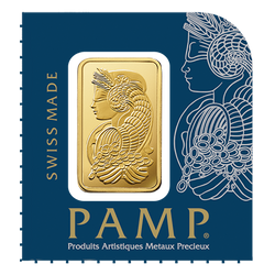 25 x 1 gram Sztabka Złota Pamp Fortuna