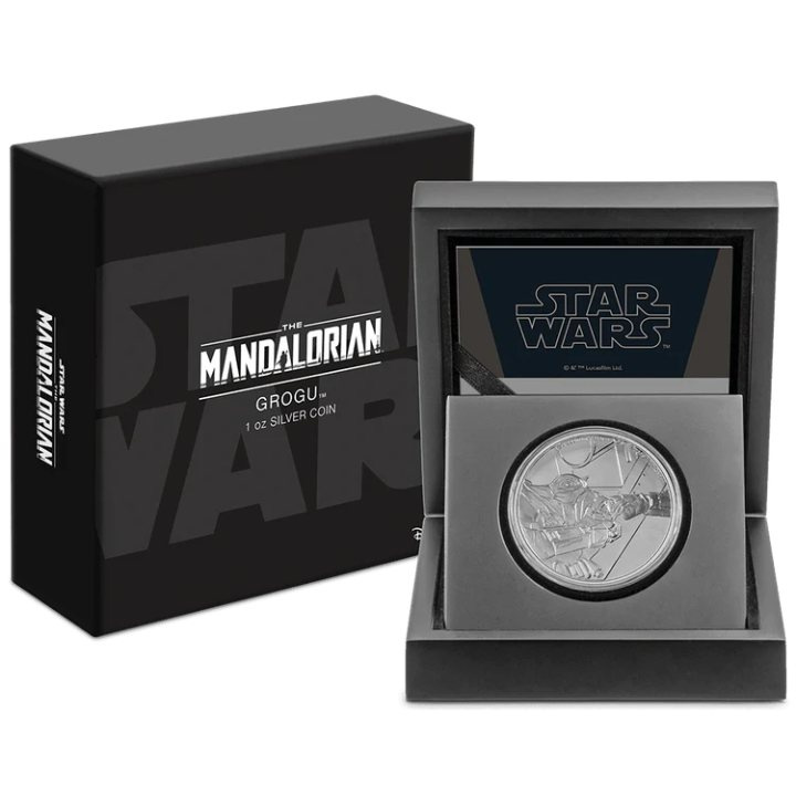Niue: Star Wars El Mandaloriano - Grogu 1 oz Plata 2022 Proof