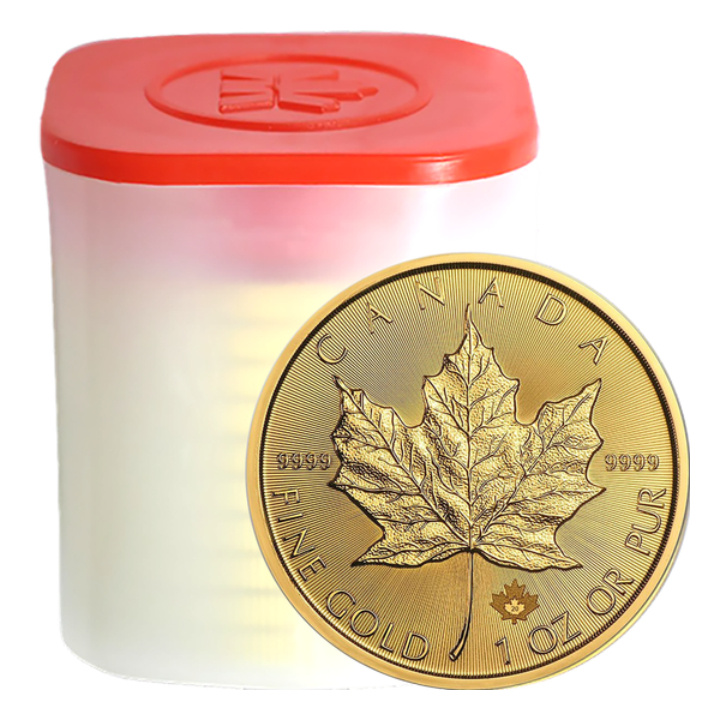 Hoja de Arce Canadiense 1 Onza de Oro 2025
