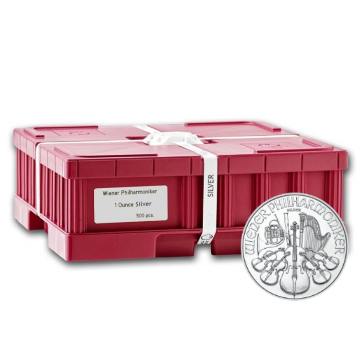 Originální masterbox Vídeňská filharmonie 1 unce stříbra