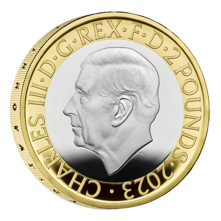 Edward Jenner £2 Plata dorada 2023 Proof