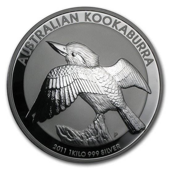 Kookaburra 1000 grammes d'argent 2011