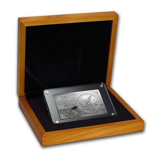 Mexican Goddess of Liberty 35th Anniversary 3 oz Plata 2017