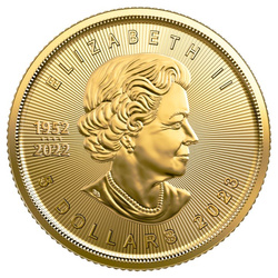 Kanadyjski Liść Klonowy Treasured 1/10 uncji Złota 2023