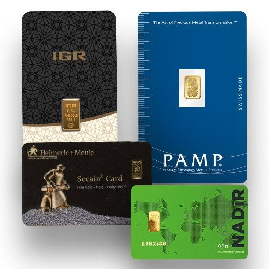 0,5 gram Gold Bar LBMA GD Refiner