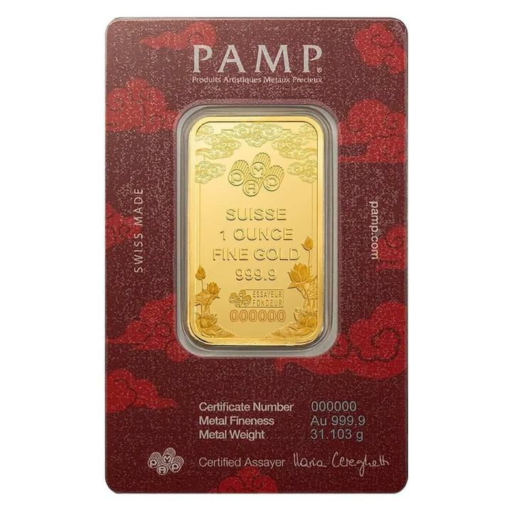 PAMP Suisse Dragon 1 Unze Goldbarren