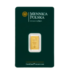 2 grams Goldbarren Polish Mint