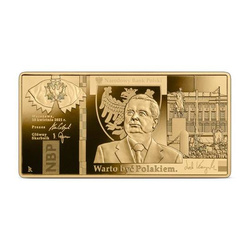 Lech Kaczyński "Vale la pena ser polaco" 1 oz Oro 2021 500 zloty