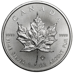 Canadian Maple Leaf 1 oz Silver Various Years