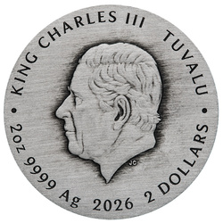 Stranger Things - Villains coloriert 2 Unzen Silber 2026 Antiqued Coin