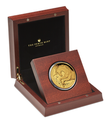 Creature mitiche: Unicorno 5 once d'oro 2021 Proof