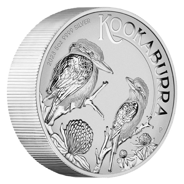 Kookaburra 5 oz Silber 2023 Incused