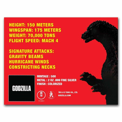 Niue: Godzilla vs Monsters - King Ghidorah coloured 2 oz Silver 2023