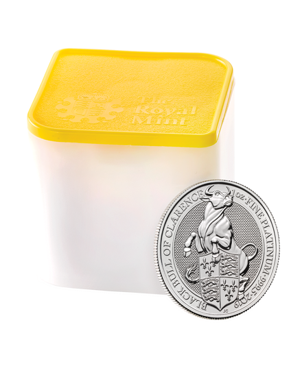 The Queen’s Beasts: The Black Bull of Clarence 1 oz Platinum 2019