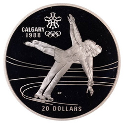 Canadá: Conjunto de 10 monedas Calgary Olympic Games 1988