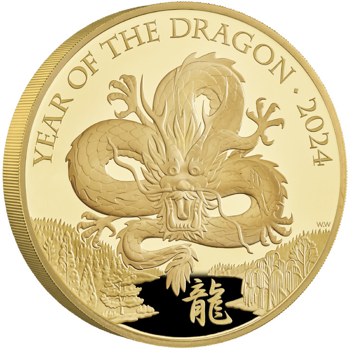 Royal Mint Lunar: Rok Smoka 1000 gramów Złota 2024 Proof