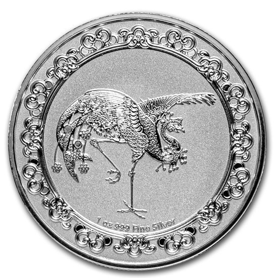 Niue: Celestial Animals - The Red Phoenix 1 oz Silver 2020