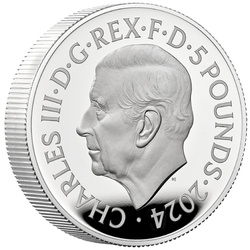  Buckingham Palace £5 Srebro 2024 Proof Piedfort