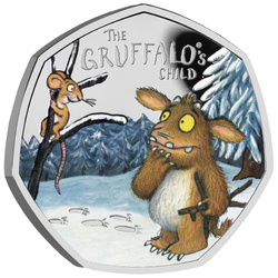 The Gruffalo's Child 50p coloured Silber 2024 Proof