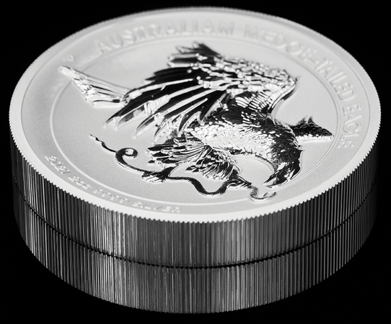 Aquila australiana 2 once d'argento 2021 Proof Ultra High Relief