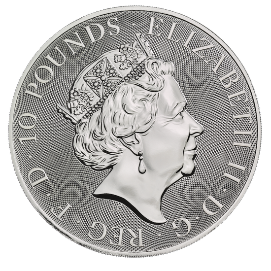 The Queen’s Beasts: The Yale of Beaufort 10 oz Silver 2020