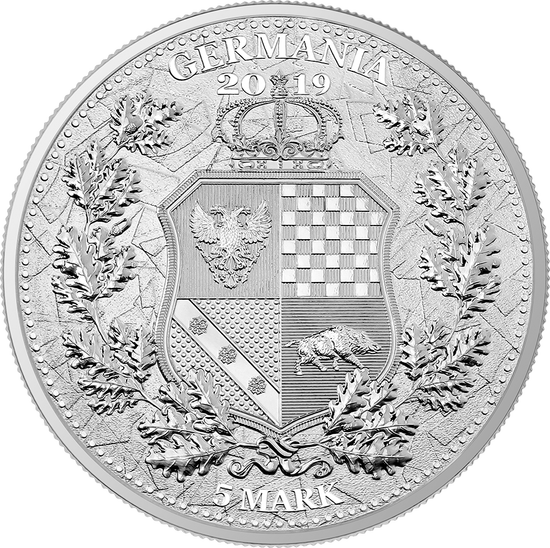 Allegories: Britannia & Germania 1 uncja Srebra 2019