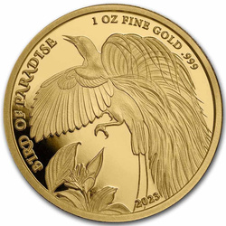 Papúa Nueva Guinea: Ave del Paraíso 1 oz Oro 2023