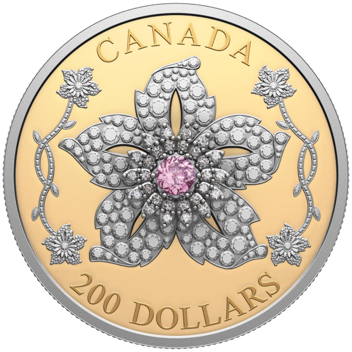 Canada: Williamson Diamond Brooch $200 Oro 2025 Proof
