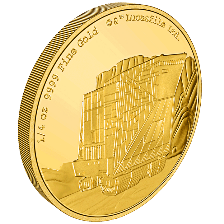 Niue: Star Wars – Sandcrawler 1/4 unce zlata 2022 Proof