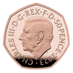 Lot de 5 pièces Royaume-Uni Or 2023 Proof Commemorative Coin