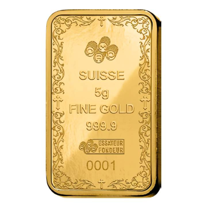 Pamp Christian Cross 5 Gramm Goldbarren