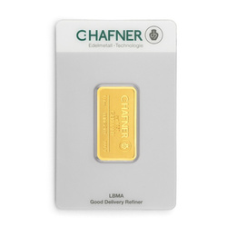 C Hafner 1/4 Unze Goldbarren
