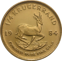 Krugerrand 1/4 uncji Złota 1984