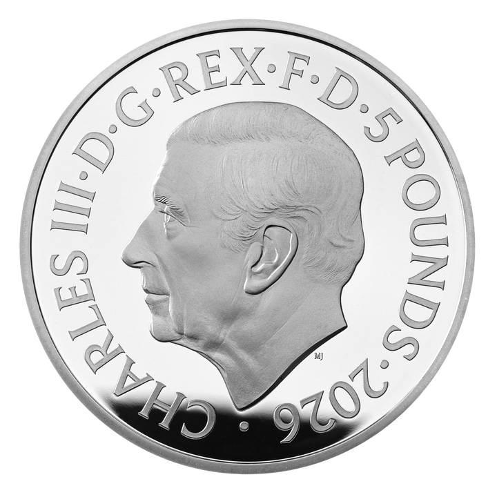 100. výročí narození královny Alžběty £5 stříbro 2026 Proof