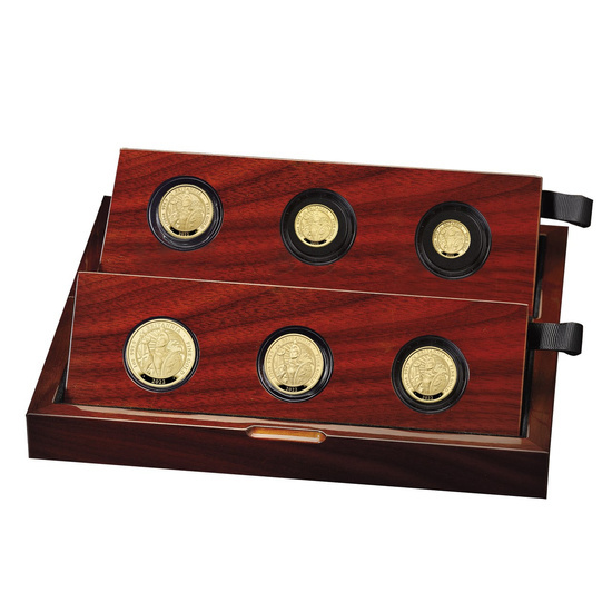 Set di 6 monete premium Britannia Oro 2022 Proof