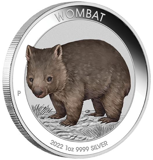 Ausztrál színes wombat 1 uncia ezüst 2022