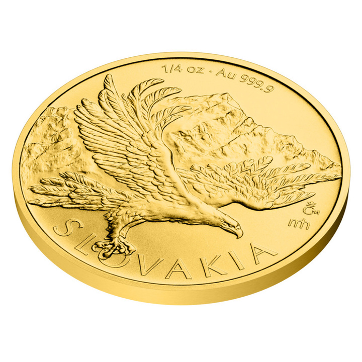 Zlatá mince Niue: Slovakia Eagle 1/4 unce zlata 2026