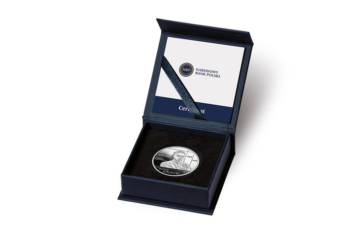 Grandes economistas polacos: Michał Kalecki 10 zł Plata 2022 Proof