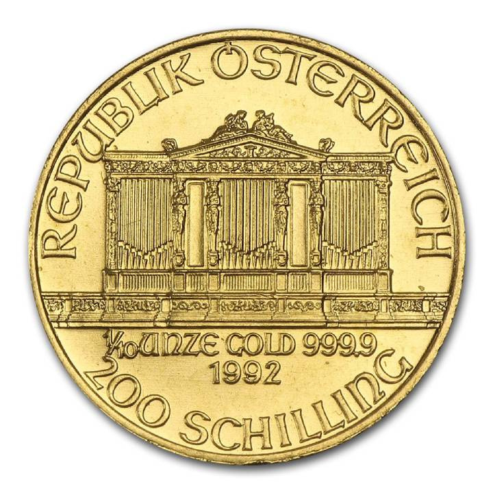 Wiedeński Filharmonik 1/10 uncji Złota 1992