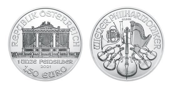 Wiedeński Filharmonik 1 uncja Srebra 2021