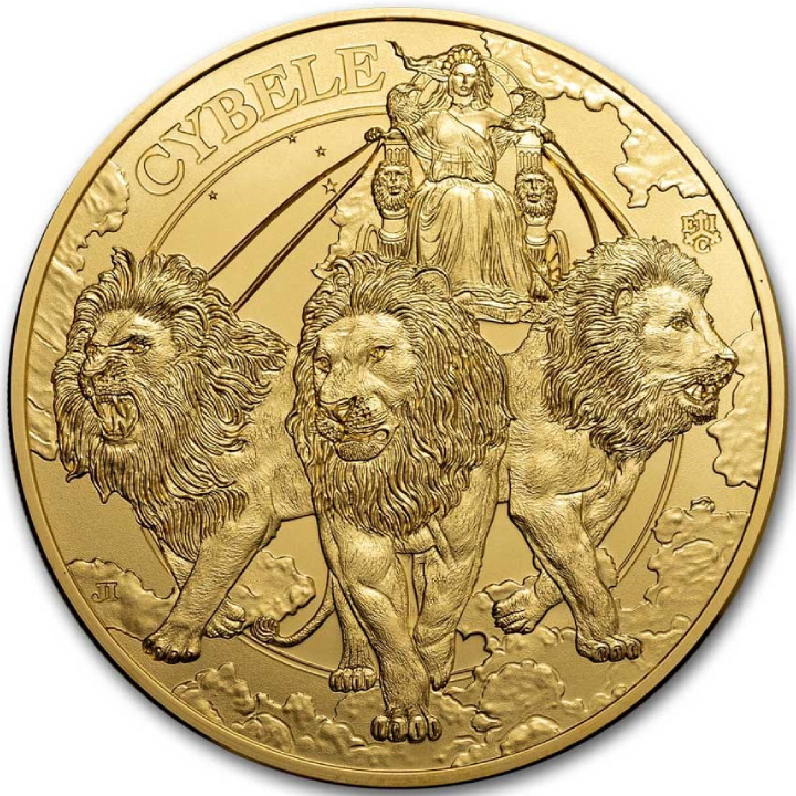St Helena: Goddesses - Cybele and the Lions 1 uncja Złota 2024