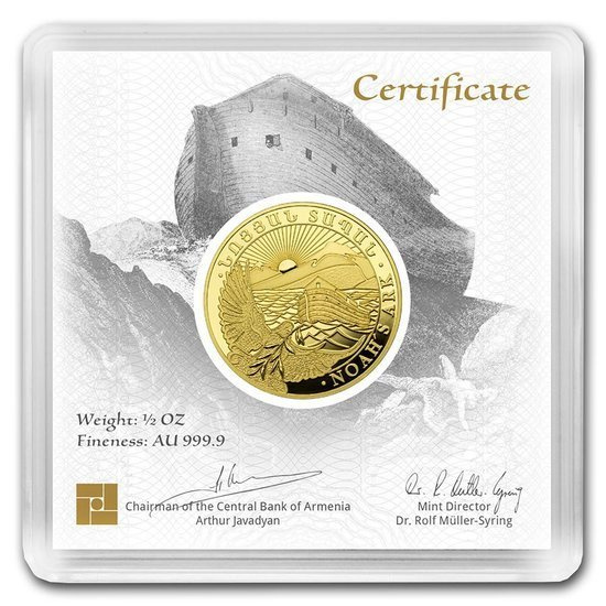 L'arche de Noé 1/2 once d'or 2020