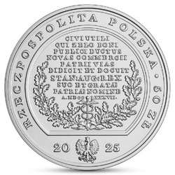 Comorile Artei Medalistice - Michał Ossowski 50 lei 2 oz Argint 2025 High Relief Folder/Casetă