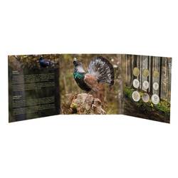 Monede de circulație poloneze „Głuszec” - set de monede 1 gr - 5 zł 2008