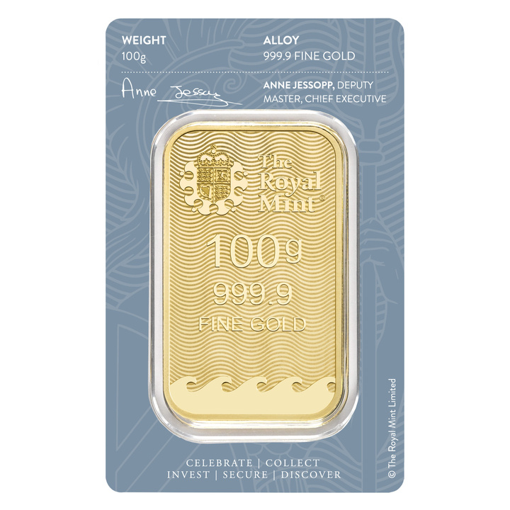 Gold Bar Britannia 100 gram