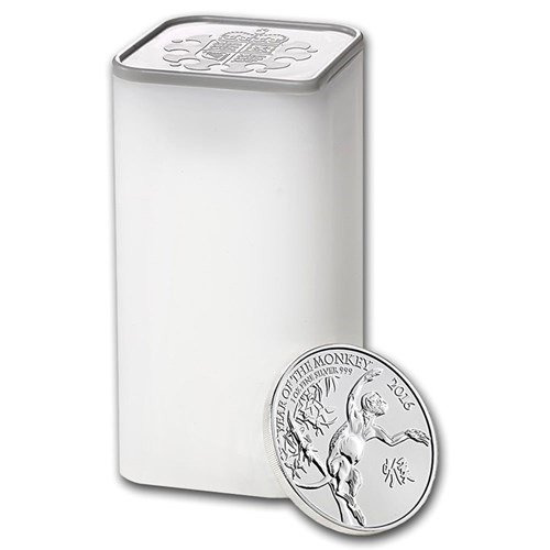 Lunar: Año del Mono 1 oz Plata Reino Unido 2016