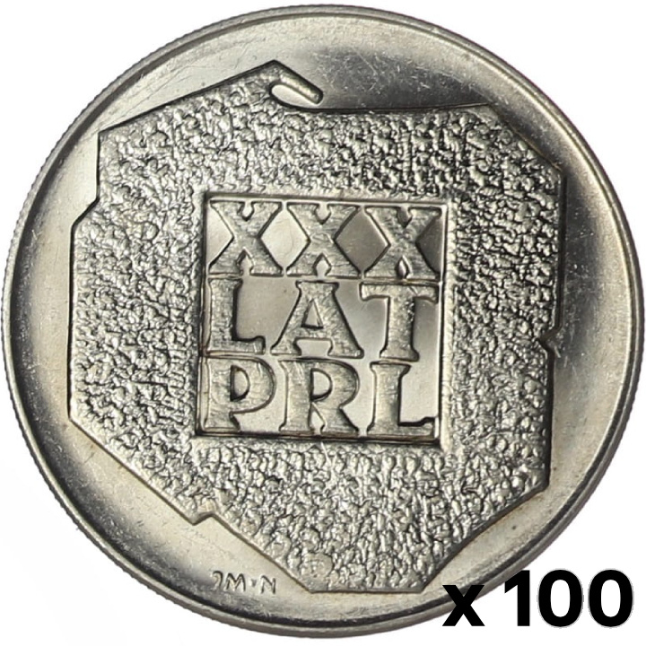 XXX anni della Repubblica Popolare Polacca “Mapka” 200 zł Argento 1974 100 pezzi