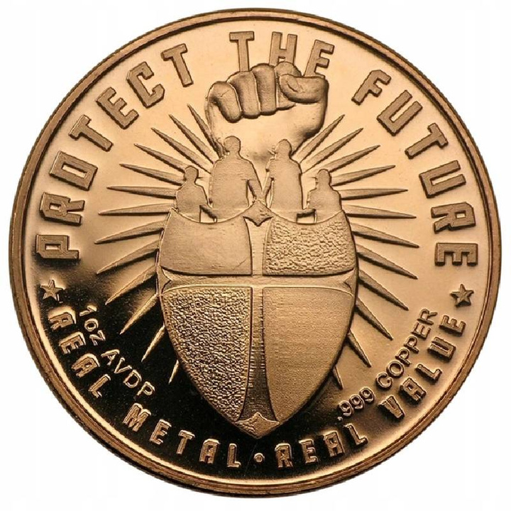 Safety in Numbers - Men and Arms rézérem 1 oz réz