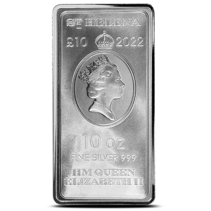 St Helena Queen's Virtues Coin - Victory 10 oz Silver 2022 Coinbar