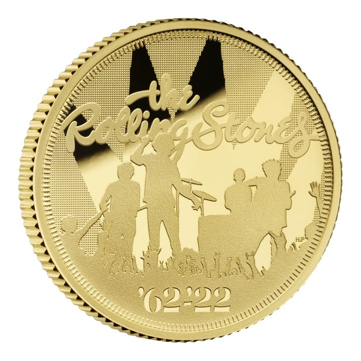 The Rolling Stones 1/4 oz Gold 2022 Proof